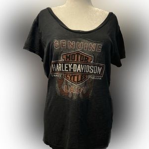 Harley-Davidson 2x women’s shirt. Scoop neck.